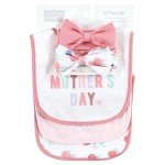 Cute Baby Bib and Matching Headband Set