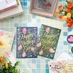 16 Pack Gold Mother's Day Greeting Cards Set