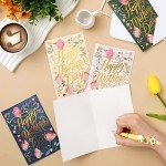 16 Pack Gold Mother's Day Greeting Cards Set