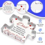Engraved Acrylic Block Puzzle Gift for Dad