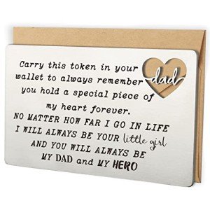Engraved Wallet Card Insert Gifts for Dad