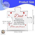 Engraved Acrylic Block Puzzle Gift for Dad