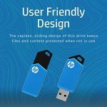 HP 16GB USB 2.0 Flash Drive - Blue