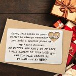 Engraved Wallet Card Insert Gifts for Dad