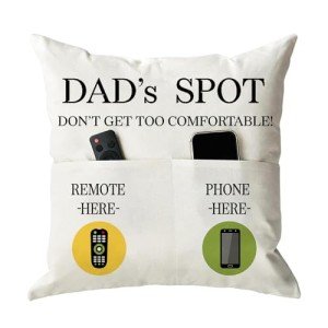 Funny Father's Day Throw Pillow Case 18x18