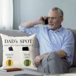 Funny Father's Day Throw Pillow Case 18x18