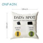 Funny Father's Day Throw Pillow Case 18x18