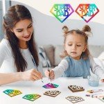 30Pcs Wooden Dad Cutouts for Crafts and Decor