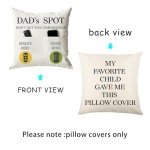 Funny Father's Day Throw Pillow Case 18x18