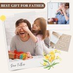 30Pcs Wooden Dad Cutouts for Crafts and Decor