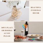30Pcs Wooden Dad Cutouts for Crafts and Decor
