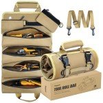 Compact Roll-Up Tool Bag with 2 Pouches
