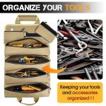 Compact Roll-Up Tool Bag with 2 Pouches