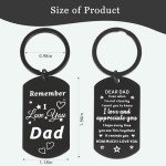 Love You Dad Keychain - Perfect Gift Under $10