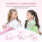 Pink Kids Headphones with HD Microphone and Share Port
