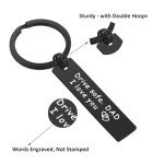 Drive Safe Dad Keychain - Thoughtful Gift for Him
