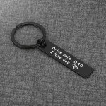 Drive Safe Dad Keychain - Thoughtful Gift for Him
