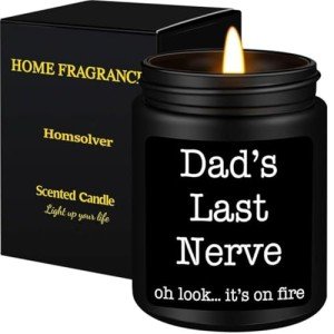 Sandalwood Candle Gift for Dad from Kids