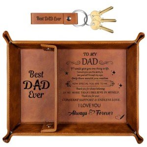Top Dad Gifts Under $10: Valet Tray & Keychain