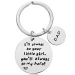 Sweet Dad Keychain from Daughter – Always My Hero