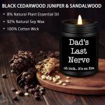 Sandalwood Candle Gift for Dad from Kids