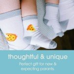 Funny Dad and Baby Pizza Slice Socks