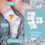 Funny Dad and Baby Pizza Slice Socks