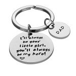 Sweet Dad Keychain from Daughter – Always My Hero
