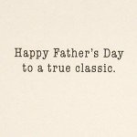 Father's Day Card with Vintage Classic Car Design