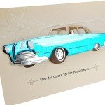 Father's Day Card with Vintage Classic Car Design
