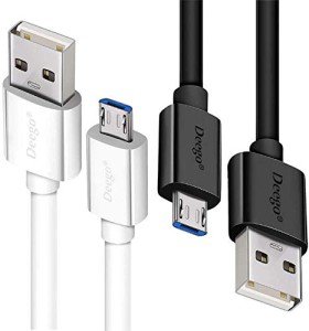 Extra Long Micro USB Charging Cable - 2 Pack