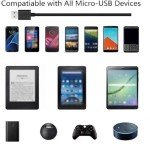 Extra Long Micro USB Charging Cable - 2 Pack