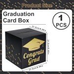 Black Graduation Card Box for Party Decorations