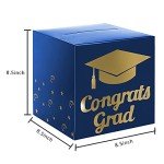 Blue Graduation Card Box Holder for Parties
