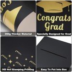 Black Graduation Card Box for Party Decorations