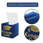 Blue Graduation Card Box Holder for Parties