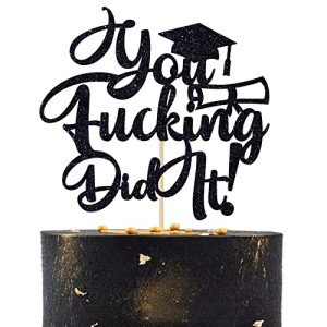 Funny Graduation Cake Topper for Class of 2025