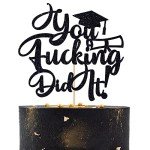 Funny Graduation Cake Topper for Class of 2025