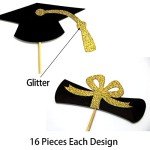 2025 Graduation Cupcake Toppers - 48 Pieces