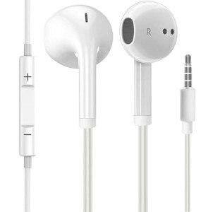 Schainyan Wired Earbuds with Microphone - Snow White