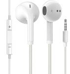 Schainyan Wired Earbuds with Microphone - Snow White