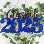 Class of 2025 Wooden Sign for Graduation Decor