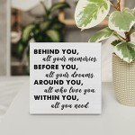 Graduation Quote Wooden Box Sign - Rustic Decor