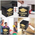 Black Graduation Card Box for Party Decorations