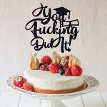 Funny Graduation Cake Topper for Class of 2025