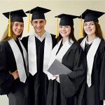 Plain White Graduation Stole for Class of 2024