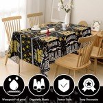 Class of 2025 Graduation Party Tablecloth - Black