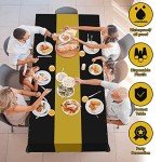 Graduation Table Cloths - Black & Gold Pack