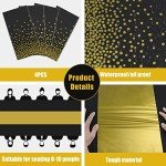 Graduation Table Cloths - Black & Gold Pack