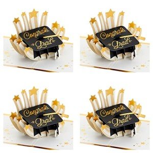Graduation Pop-Up Cards with Envelopes - Set of 4